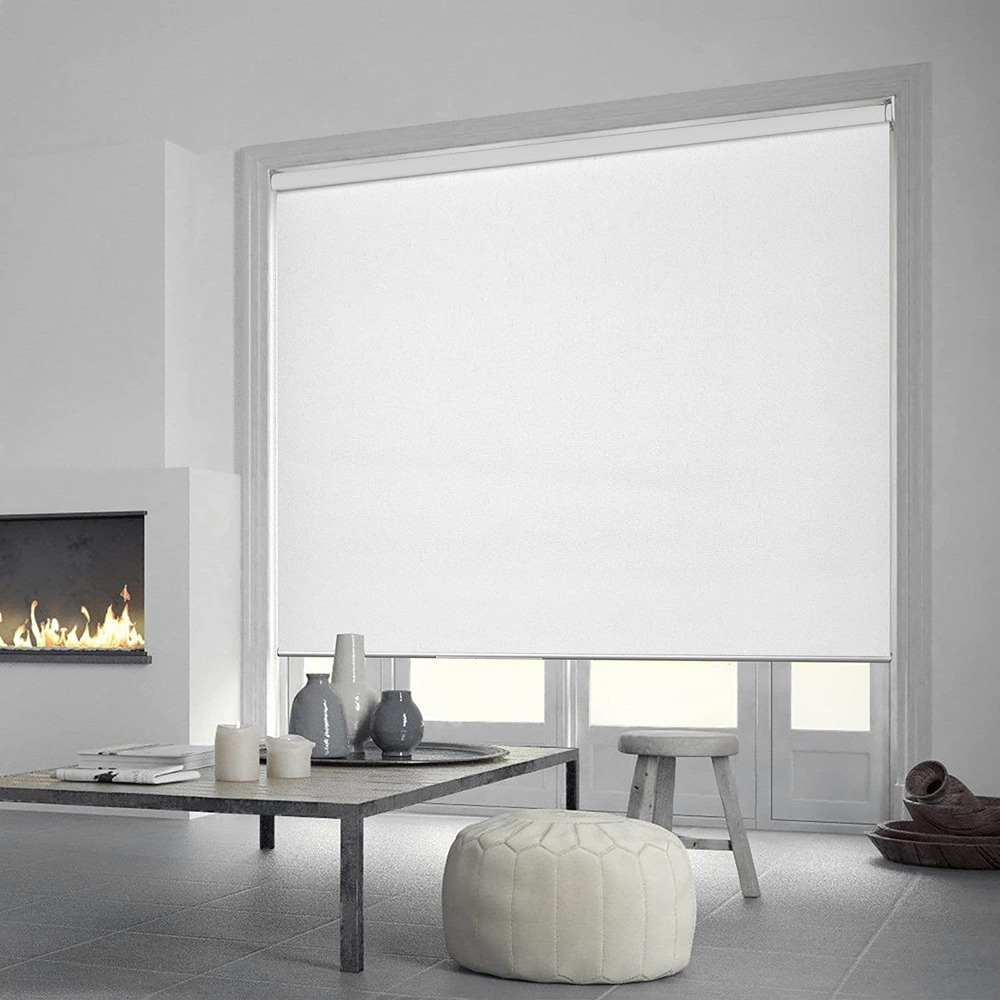 Roller Window Blinds 28"x 72", 100% Blackout Shades, Easy to Install, White